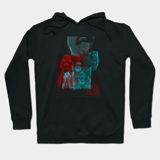 Digital Glitch Art Cursed Internet Image Design #5 Hoodie by MrBenny